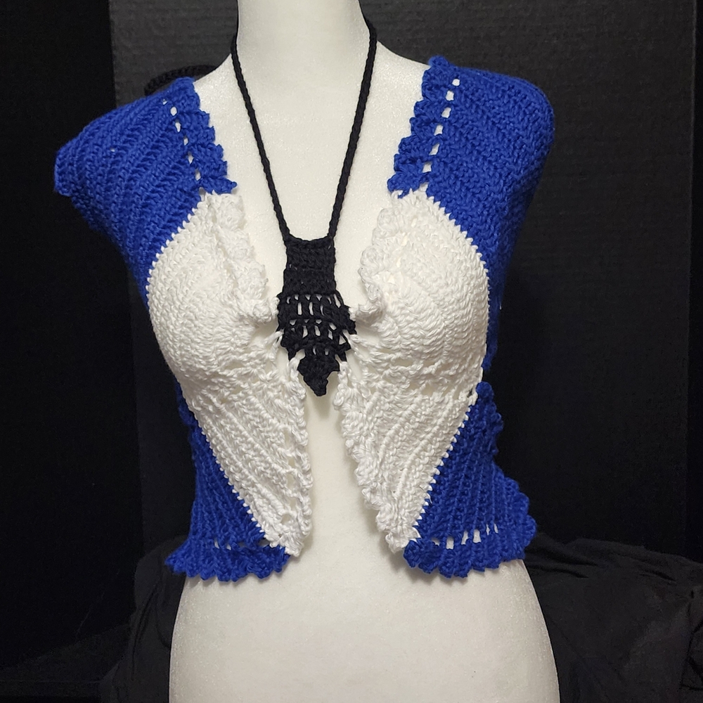 Crocheted Butterfly Halter Top